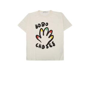 보보쇼즈 키즈 화이트 반팔 티셔츠 B225AC004 OFFWHITE