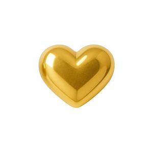 [한국금다이아몬드] 순금 행운 콩알금 미니 골드바 라움 하트 24K 1g