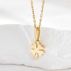 [비앤비골드] 14K 행운 골든 클로버 펜던트 JAP41878