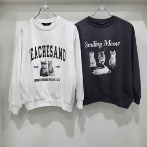 [더데이걸]실사 박시 스웻셔츠 TGMA24802