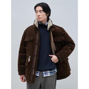 [빈폴멘] [빈폴멘] 코듀로이 카라코람 다운  브라운 (BC4Z38C27D) (BC4Z38C27D)