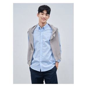 [빈폴멘]강연 시어서커 솔리드 셔츠  스카이 블루 (BC4464O41Q)