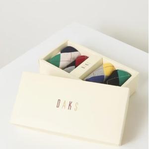 [닥스] 체크배색 면혼방 발목 4족세트 DBSS5F901BK