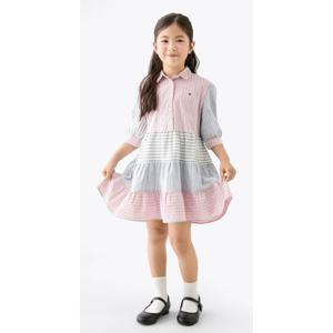 타미힐피거칠드런6  T42F6RDR400GT1 믹스 스트라이프원피스