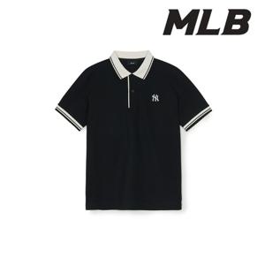 [MLB] 베이직 카라배색 컴포터블핏 카라 티셔츠 3APQB0253 50BKS