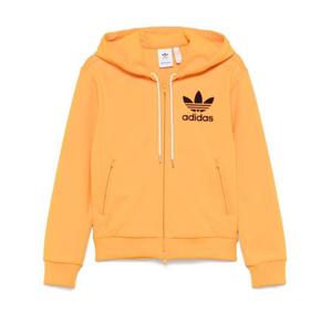 아디다스 바이 웨일즈보너 남성 오렌지 짚업 후드 JJ2938 EQTORANGE