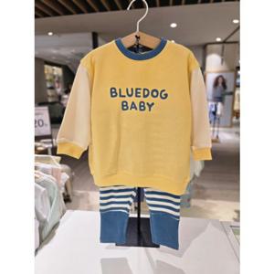 [블루독베이비] 25 FW(YE)로고 상하세트(45A7067222)백일 돌 유아 조카 선물 실내 등원 (45A7067222) ch 25