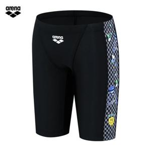 아레나 고스트빌리지 A5SB1BF04 BLK (주머니백 증정)  남아동 일반 4부 실내수영복