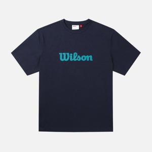 윌슨반팔티 JQS W241003TTS22-BLK 유니 퓨어드라이 빅로고 반팔 티셔츠