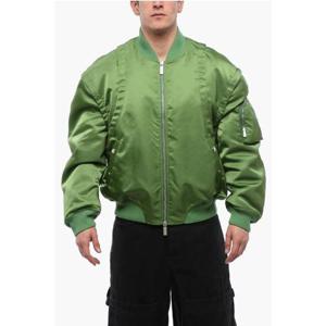 오프화이트 봄버 자켓 OMEH056S24 FAB001 5757 Green