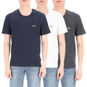 [휴고보스] 로고 자수 50475284 961 보스 3-PAC 이너웨어 휴고보스 반팔티셔츠 3개 세트