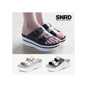 [SNRD][무료배송]국내생산 (여성) 키높이(6cm) 통굽-버클샌들(SN236)