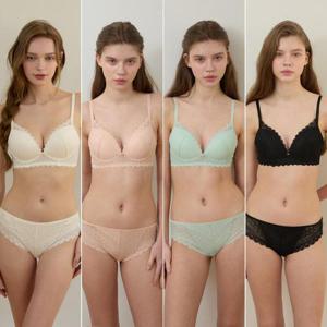 [Wonderbra] 로맨틱 레이스 노와이어 브라팬티 8종세트 WBW5N16171819_T