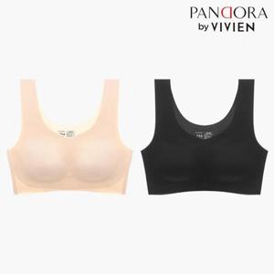 [비비안]무봉제 심리스 노와이어 브라탑(소프트브라운,블랙/75A-90D) VBR7149