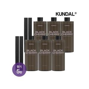 [쿤달]퍼퓸 실내용 방향제 디퓨저 리필 500ml x6개(향 5종 택 1)