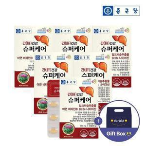 갤러리아_종근당 간건강 슈퍼케어 30정 6박스(6개월분)+기프트박스