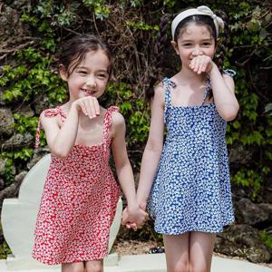 [베베쥬]플라워랩수영복