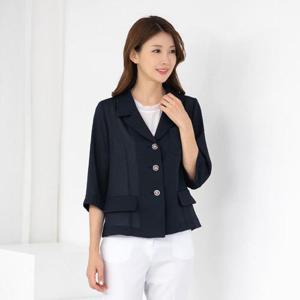 엄마옷 모슬린 스텐카라 7부 린넨 자켓 JK505284 중년여성의류/50대/60대/마담/빅사이즈/할머니옷