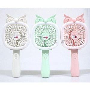 선풍기 냉풍기 써큘레이터 미니 부엉이 LED 충전식 휴대용 손선풍기