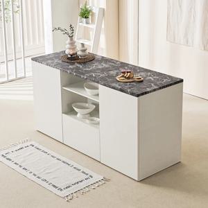 오비 아일랜드식탁 주방 보조 수납 테이블 양방향 홈바 1600