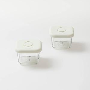 바로렌지 내열 유리 이유식 용기_210ml_2개입