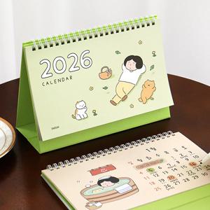 2026 일상 탁상 달력 인테리어 데스크테리어 일러스트 미니 달력 방꾸미기 책상꾸미니