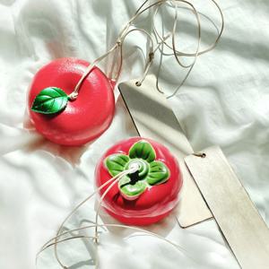 사과 토마토 후우링 후우린 후링 일본 풍경 도자기 유리 후린 풍경종