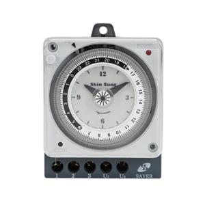신성계전 타임스위치 5단자 간판 타이머 비충전식 24시간 전기타이머 SST-06P