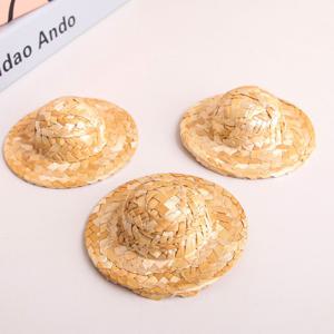 미니 밀짚모자 대형 3P 애완돌모자 선인장모자 화분 장식 피규어 미니어쳐 여름소품