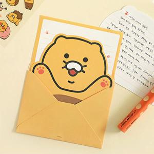 춘식이와 형태 캐릭터 편지지세트 문구 봉투 세트