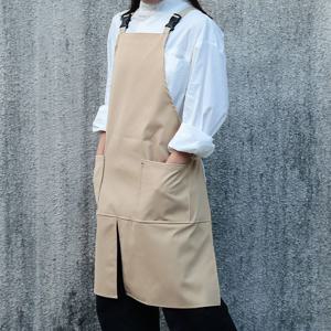 방수 앞트임 버클 앞치마 H형 미술 화방 주방 공방 카페 바리스타 (3colors)