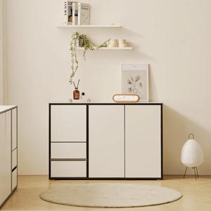 더엣지 E0등급자재 완제품 1200 도어서랍 터치도어 높은 거실장 수납장 좌형