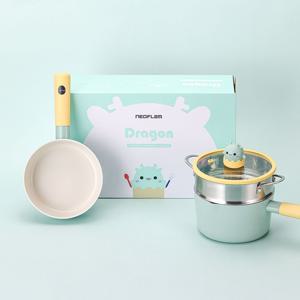 드래곤 IH 쿡웨어 세트(냄비+웍+찜기) 베이비 이유식 냄비