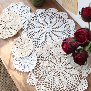 데코 도일리 크로쉐 매트 3종 세트 (2color)