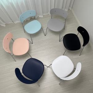 1+1 세트 레트로 미드센츄리 감성 디자인 인테리어 스틸 체어 업소용 식탁 보조 의자