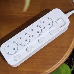 시소탭 국산 먼지 차단 철벽 방어 특허 안전 개별 멀티탭 4구 0.6m