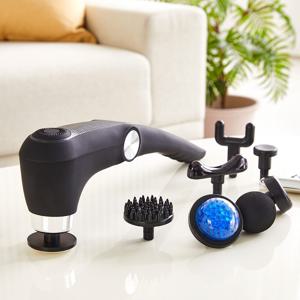 셀프로 냉온찜질이 가능한 마사지건 헤드 10종 블랙