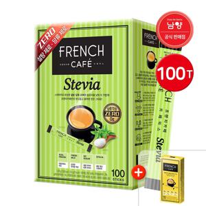 프렌치카페 카페믹스 스테비아 100T 스틱커피 커피믹스 + 믹스 10T 증정