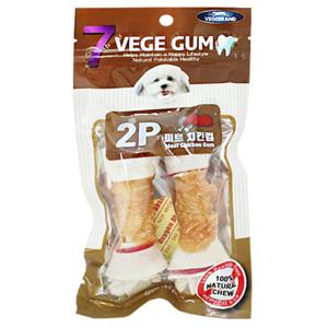 베게 강아지이갈이간식 미트치킨껌 2p 미디움