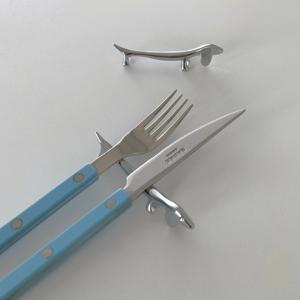 1+1 스텐 강아지 수저받침 젓가락받침대 2p세트