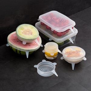만능 실리콘 요술뚜껑 6종 세트 밀봉 음식덮개
