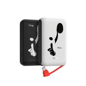 디즈니 아트미키 C타입 케이블 일체형 20W 10000mAh 보조배터리 BPB021BW