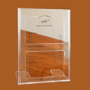 A4 POP 꽂이 투명 아크릴 홍보물 안내판 메뉴판 식당