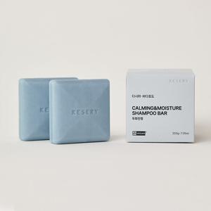 다시마 바다포도 비건 약산성 두피진정 샴푸바 100g+100g 2개입