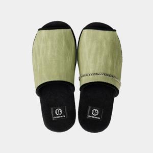 비건가죽슬리퍼 룸슈즈 사무실슬리퍼 OLIVE