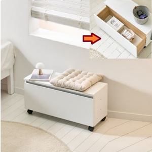 깔끔한 디자인 이동식 벤치의자 서랍식 수납형 800