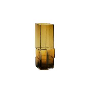 무로 화병 H30(MURO VASE H30)-RECYCLED AMBER