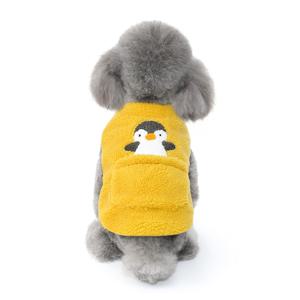 아기펭귄 후리스 강아지 조끼 반려견 옷 플리스 애견 가을 겨울 의류