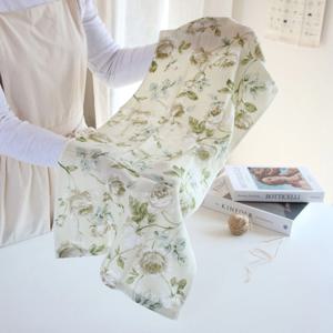 일본 가제면 잉글리시 로즈 페이스 타월 수건