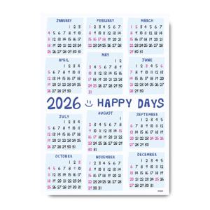 2026 연간 달력 A3